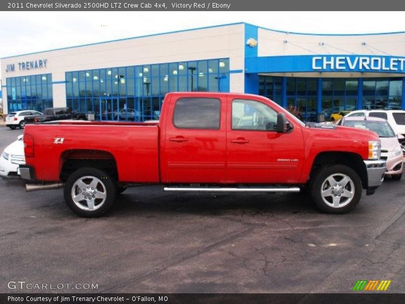 Victory Red / Ebony 2011 Chevrolet Silverado 2500HD LTZ Crew Cab 4x4