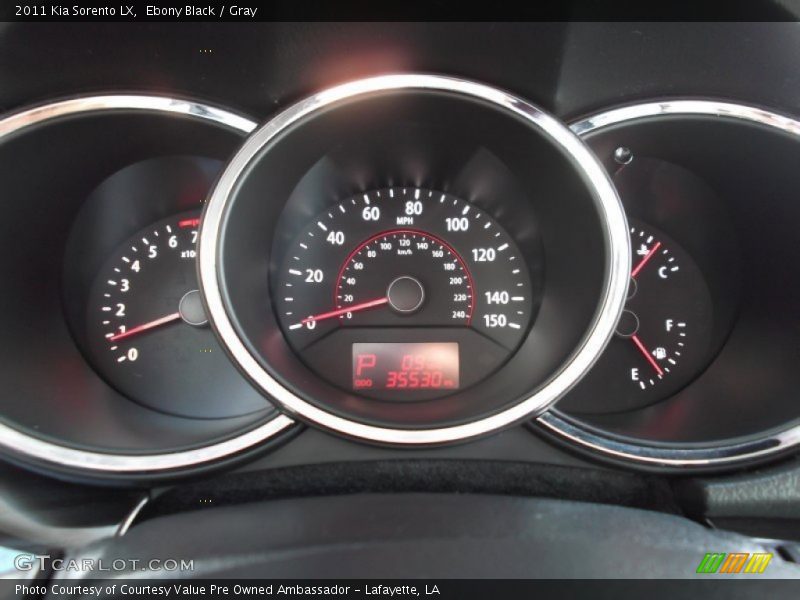 Ebony Black / Gray 2011 Kia Sorento LX