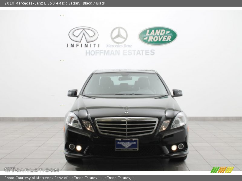 Black / Black 2010 Mercedes-Benz E 350 4Matic Sedan