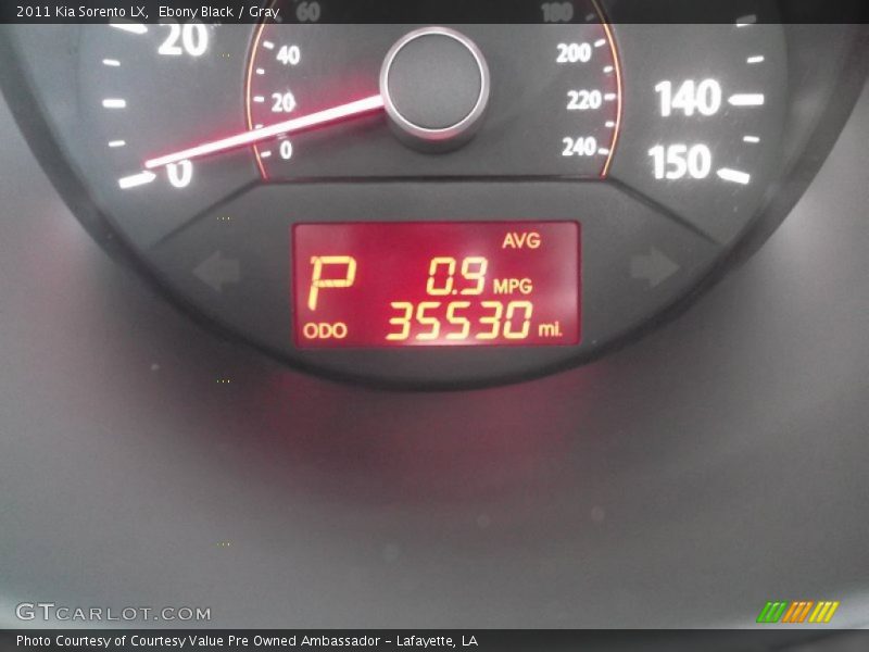 Ebony Black / Gray 2011 Kia Sorento LX