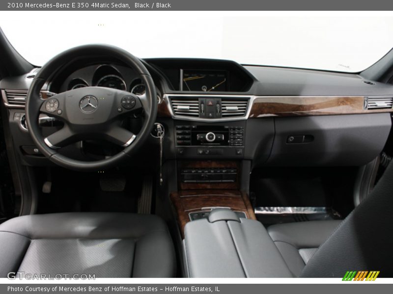 Black / Black 2010 Mercedes-Benz E 350 4Matic Sedan