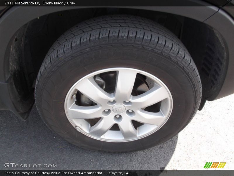 Ebony Black / Gray 2011 Kia Sorento LX