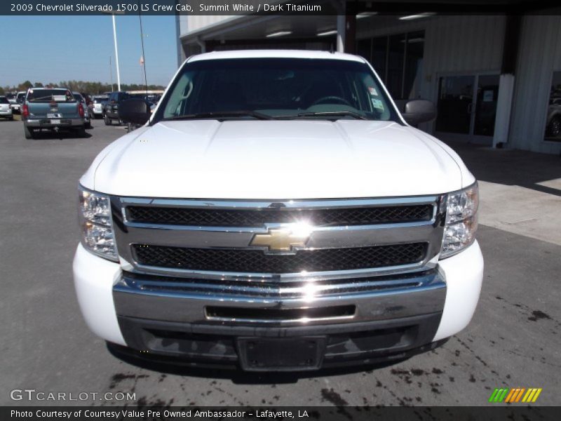 Summit White / Dark Titanium 2009 Chevrolet Silverado 1500 LS Crew Cab