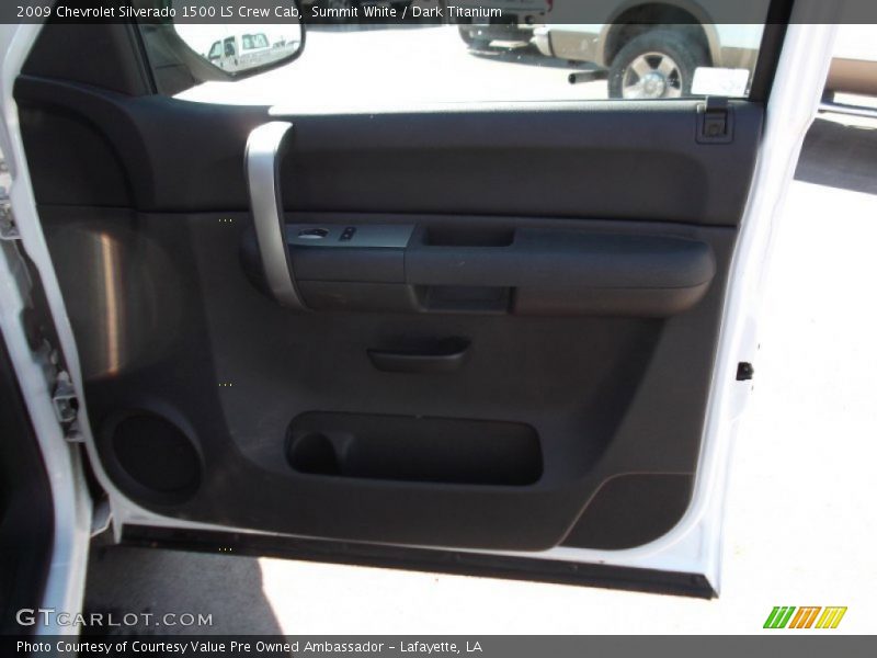Summit White / Dark Titanium 2009 Chevrolet Silverado 1500 LS Crew Cab