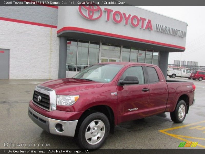 Salsa Red Pearl / Graphite Gray 2008 Toyota Tundra SR5 TRD Double Cab 4x4