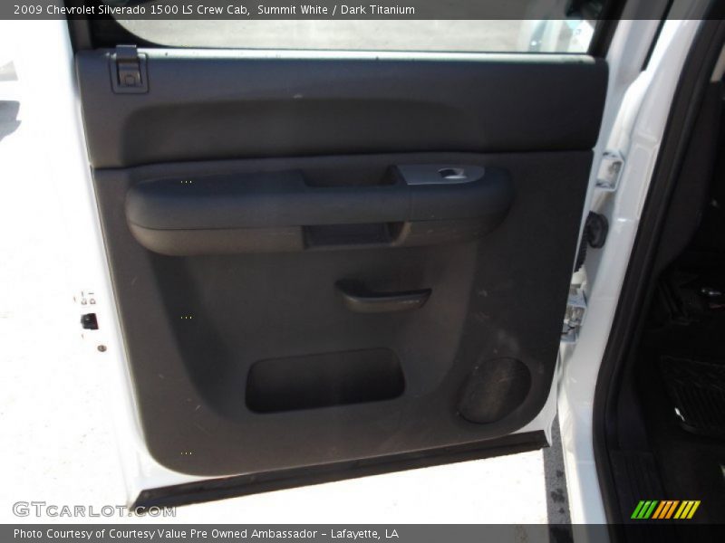 Summit White / Dark Titanium 2009 Chevrolet Silverado 1500 LS Crew Cab