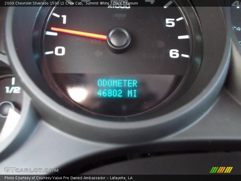 Summit White / Dark Titanium 2009 Chevrolet Silverado 1500 LS Crew Cab
