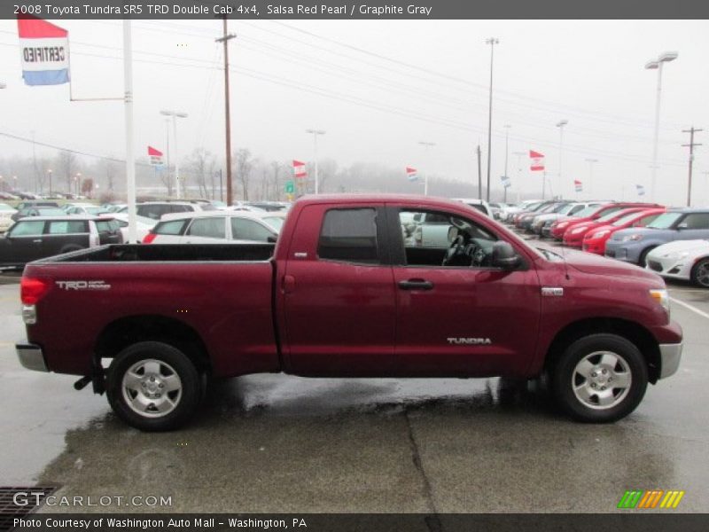Salsa Red Pearl / Graphite Gray 2008 Toyota Tundra SR5 TRD Double Cab 4x4