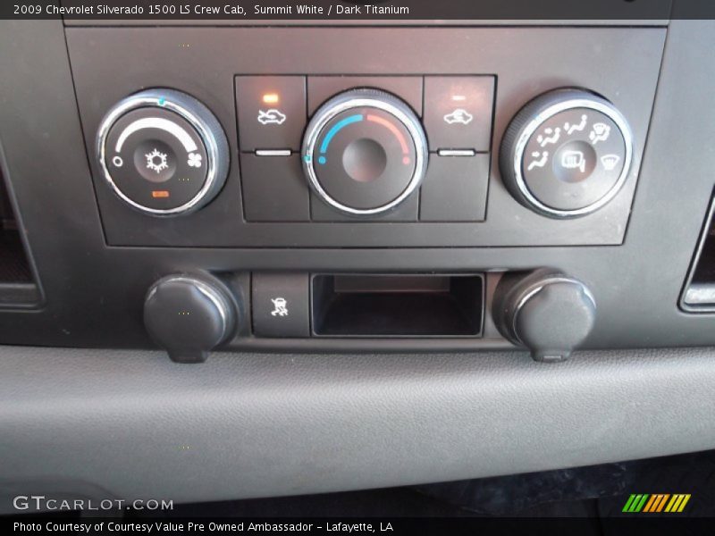 Summit White / Dark Titanium 2009 Chevrolet Silverado 1500 LS Crew Cab