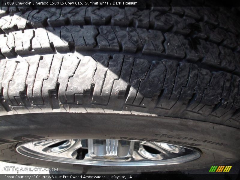 Summit White / Dark Titanium 2009 Chevrolet Silverado 1500 LS Crew Cab