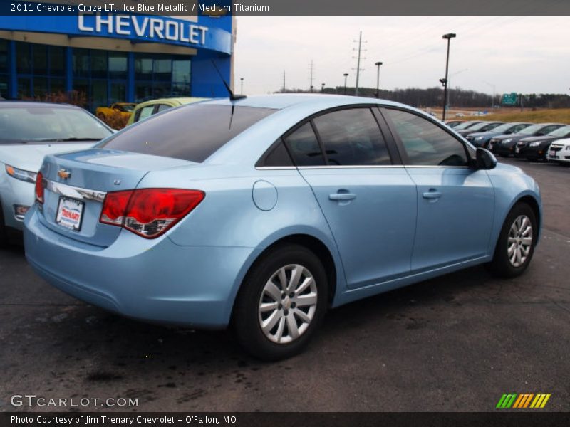 Ice Blue Metallic / Medium Titanium 2011 Chevrolet Cruze LT