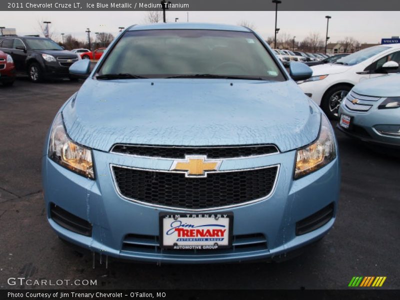 Ice Blue Metallic / Medium Titanium 2011 Chevrolet Cruze LT