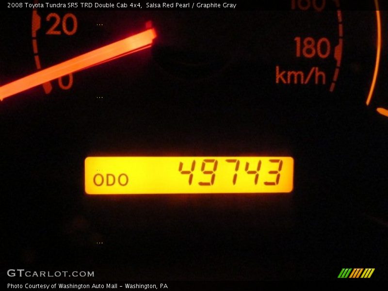 Salsa Red Pearl / Graphite Gray 2008 Toyota Tundra SR5 TRD Double Cab 4x4