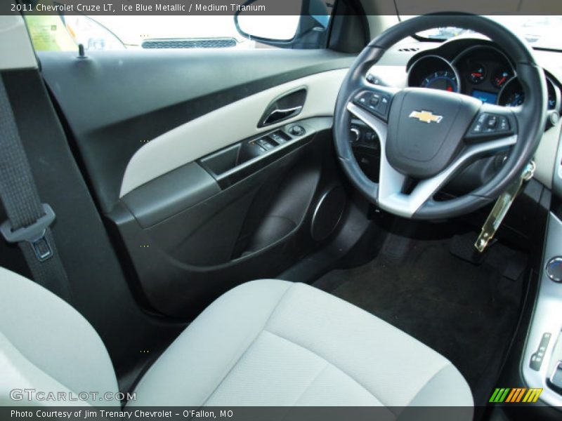 Ice Blue Metallic / Medium Titanium 2011 Chevrolet Cruze LT