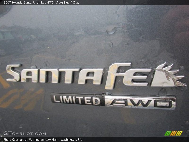 Slate Blue / Gray 2007 Hyundai Santa Fe Limited 4WD