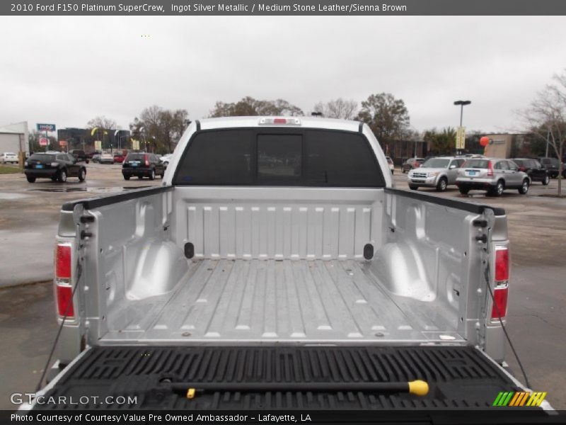Ingot Silver Metallic / Medium Stone Leather/Sienna Brown 2010 Ford F150 Platinum SuperCrew