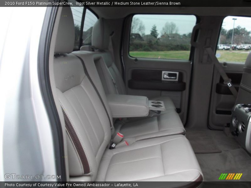 Ingot Silver Metallic / Medium Stone Leather/Sienna Brown 2010 Ford F150 Platinum SuperCrew