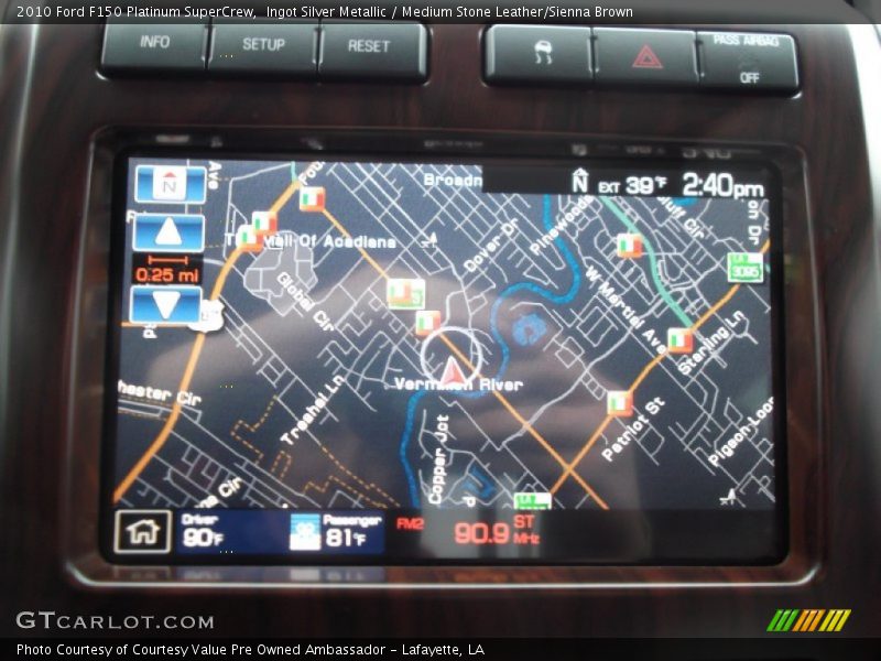 Ingot Silver Metallic / Medium Stone Leather/Sienna Brown 2010 Ford F150 Platinum SuperCrew