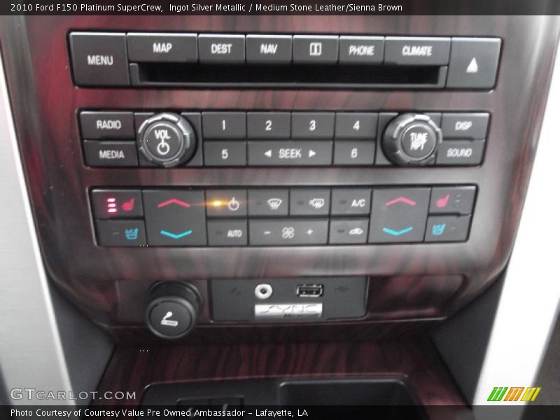 Ingot Silver Metallic / Medium Stone Leather/Sienna Brown 2010 Ford F150 Platinum SuperCrew
