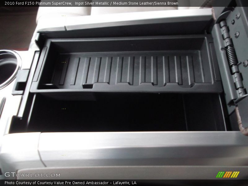 Ingot Silver Metallic / Medium Stone Leather/Sienna Brown 2010 Ford F150 Platinum SuperCrew