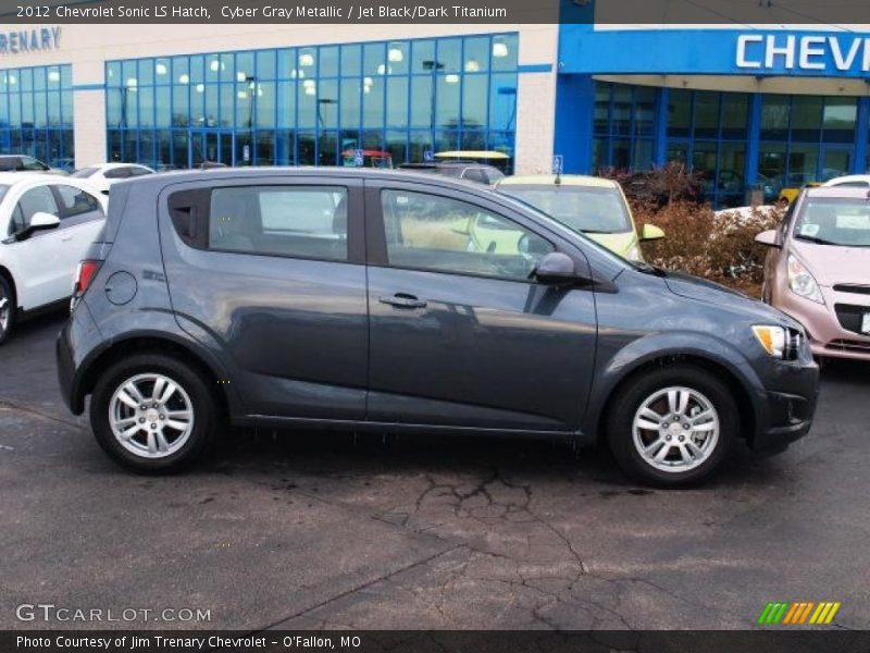 Cyber Gray Metallic / Jet Black/Dark Titanium 2012 Chevrolet Sonic LS Hatch