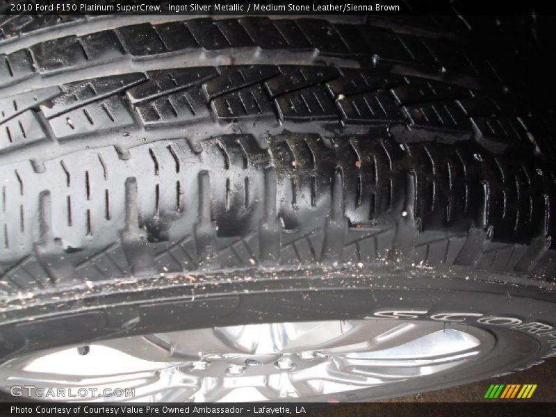 Ingot Silver Metallic / Medium Stone Leather/Sienna Brown 2010 Ford F150 Platinum SuperCrew