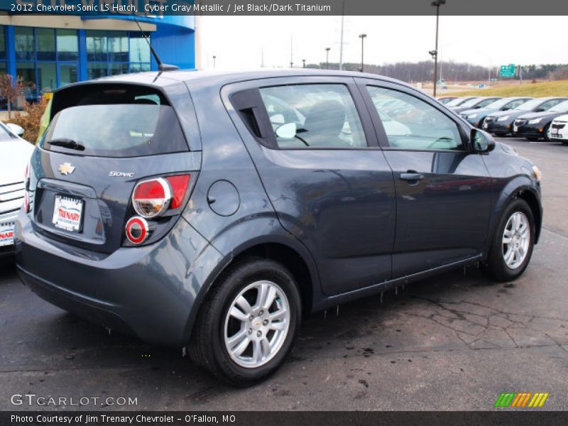 Cyber Gray Metallic / Jet Black/Dark Titanium 2012 Chevrolet Sonic LS Hatch