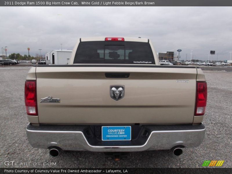 White Gold / Light Pebble Beige/Bark Brown 2011 Dodge Ram 1500 Big Horn Crew Cab