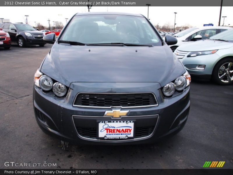 Cyber Gray Metallic / Jet Black/Dark Titanium 2012 Chevrolet Sonic LS Hatch