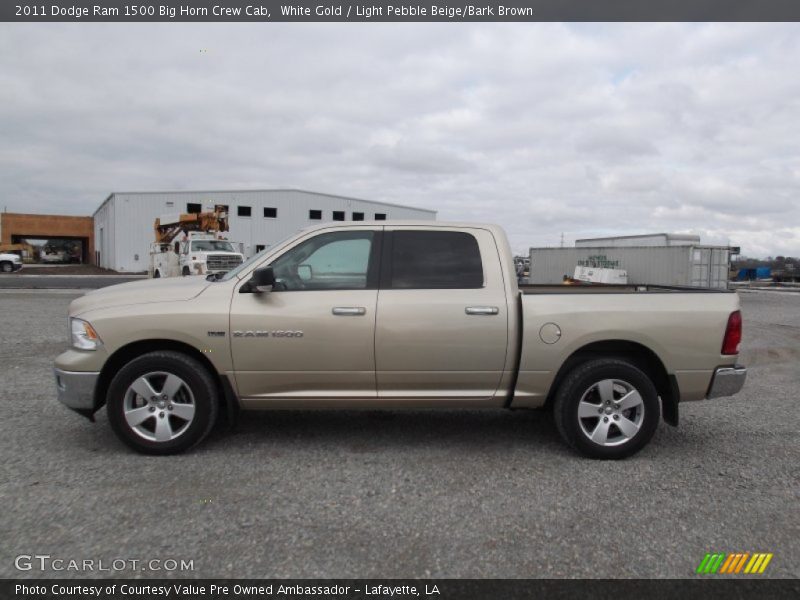 White Gold / Light Pebble Beige/Bark Brown 2011 Dodge Ram 1500 Big Horn Crew Cab