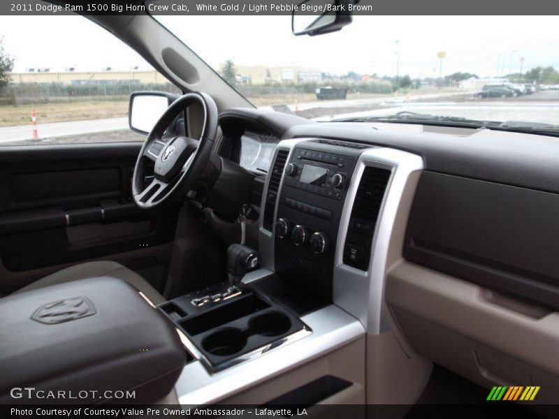 White Gold / Light Pebble Beige/Bark Brown 2011 Dodge Ram 1500 Big Horn Crew Cab