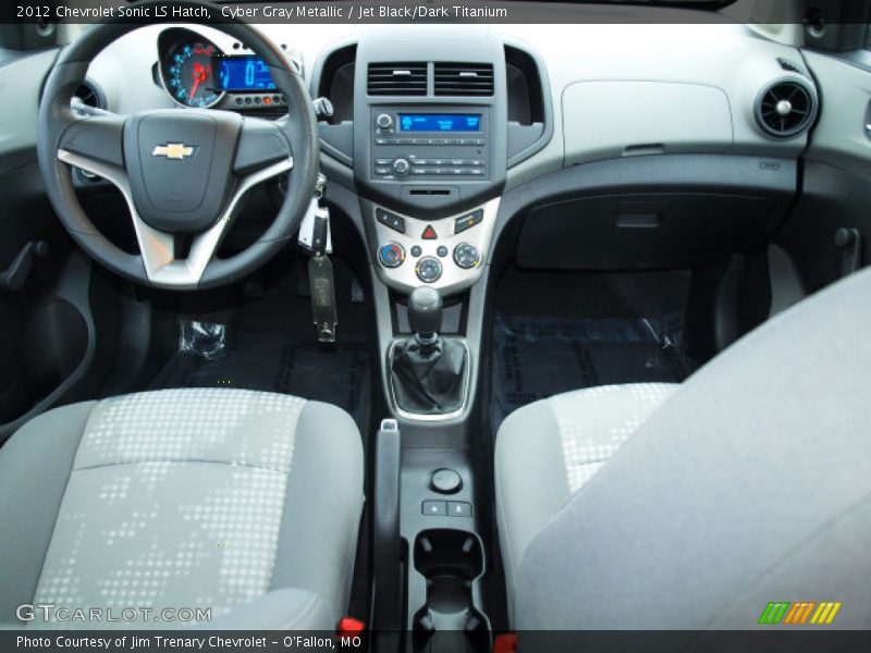 Cyber Gray Metallic / Jet Black/Dark Titanium 2012 Chevrolet Sonic LS Hatch