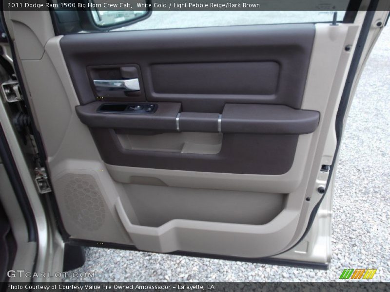 White Gold / Light Pebble Beige/Bark Brown 2011 Dodge Ram 1500 Big Horn Crew Cab