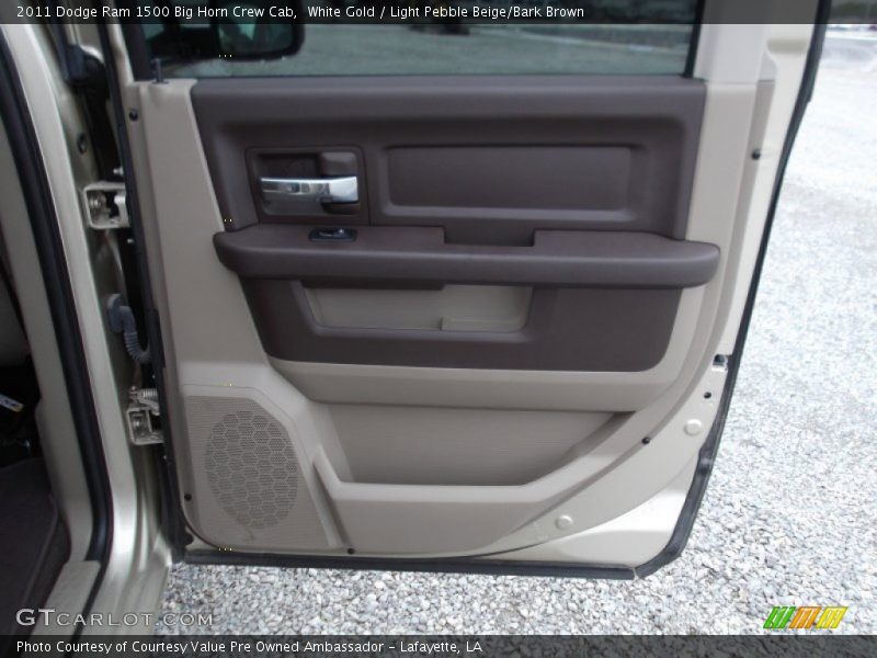 White Gold / Light Pebble Beige/Bark Brown 2011 Dodge Ram 1500 Big Horn Crew Cab