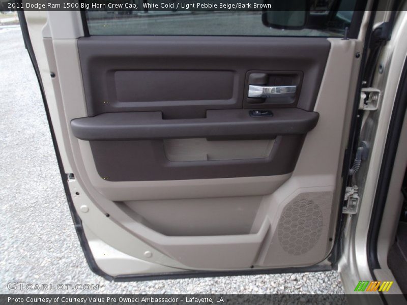 White Gold / Light Pebble Beige/Bark Brown 2011 Dodge Ram 1500 Big Horn Crew Cab