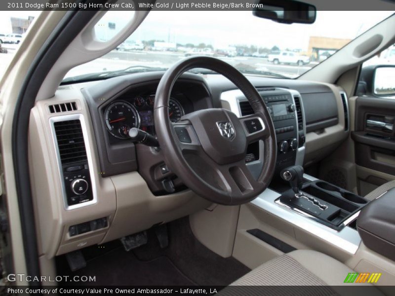 White Gold / Light Pebble Beige/Bark Brown 2011 Dodge Ram 1500 Big Horn Crew Cab
