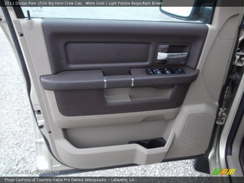 White Gold / Light Pebble Beige/Bark Brown 2011 Dodge Ram 1500 Big Horn Crew Cab
