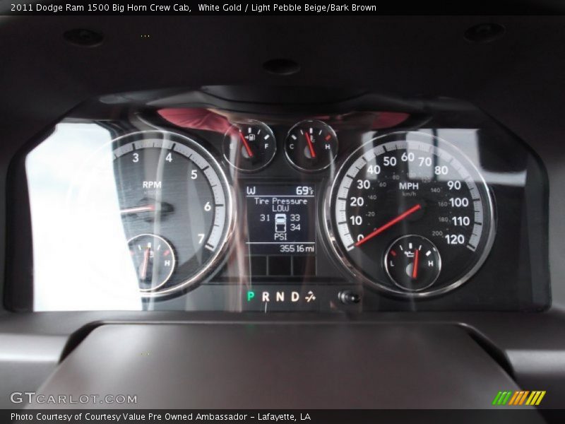 White Gold / Light Pebble Beige/Bark Brown 2011 Dodge Ram 1500 Big Horn Crew Cab