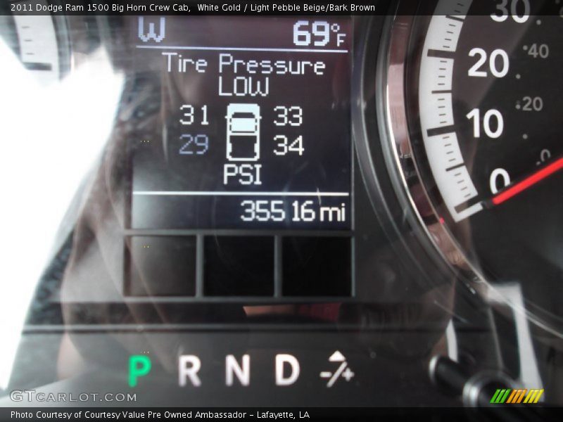 White Gold / Light Pebble Beige/Bark Brown 2011 Dodge Ram 1500 Big Horn Crew Cab