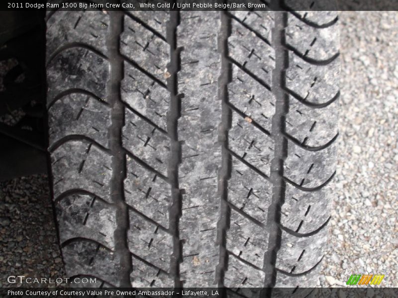 White Gold / Light Pebble Beige/Bark Brown 2011 Dodge Ram 1500 Big Horn Crew Cab