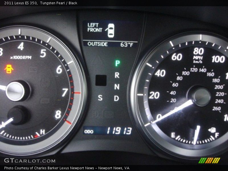 Tungsten Pearl / Black 2011 Lexus ES 350
