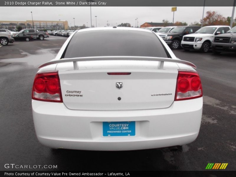 Stone White / Dark Slate Gray 2010 Dodge Charger Rallye