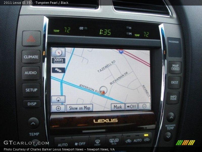 Tungsten Pearl / Black 2011 Lexus ES 350