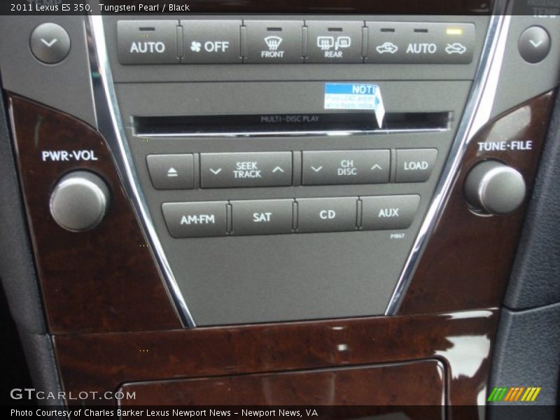 Tungsten Pearl / Black 2011 Lexus ES 350