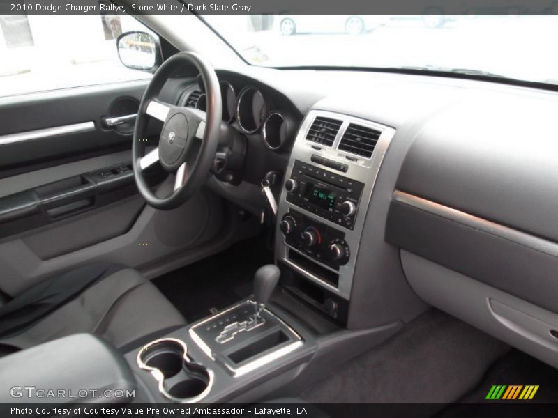 Stone White / Dark Slate Gray 2010 Dodge Charger Rallye