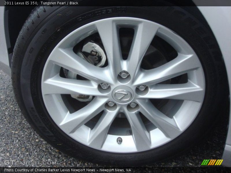 Tungsten Pearl / Black 2011 Lexus ES 350