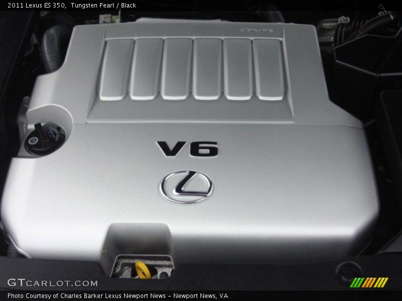 Tungsten Pearl / Black 2011 Lexus ES 350