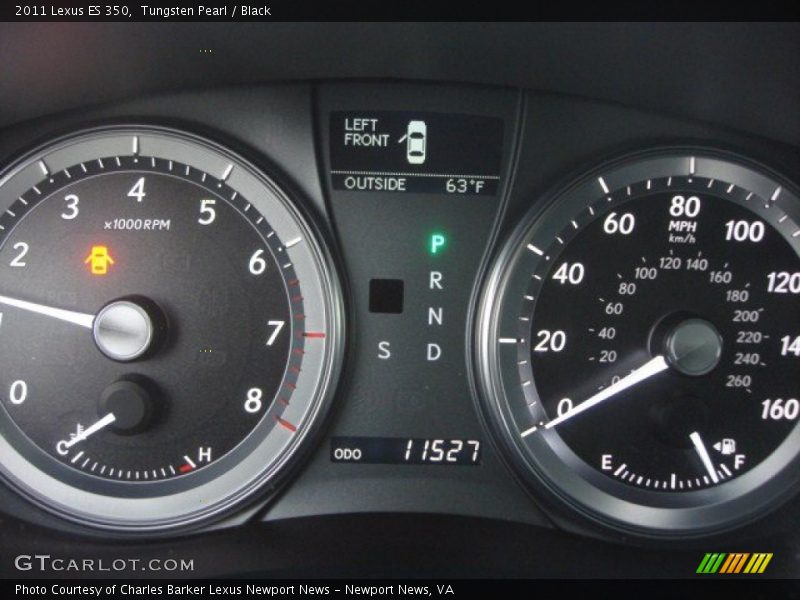 Tungsten Pearl / Black 2011 Lexus ES 350