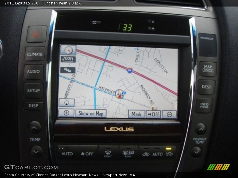 Tungsten Pearl / Black 2011 Lexus ES 350
