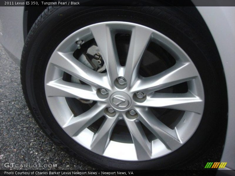 Tungsten Pearl / Black 2011 Lexus ES 350